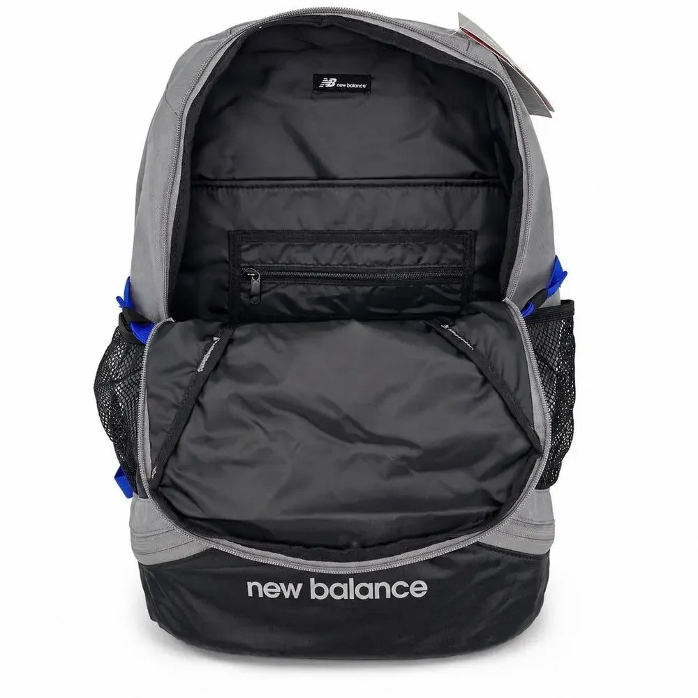 New Balance Champ Backpack 17” Laptop Bag Gunmetal Blue LAB91012-GNM NWT